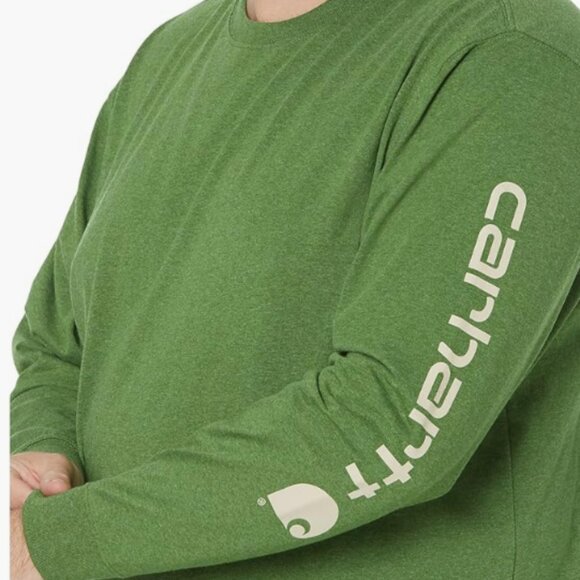Carhartt Men's Long-Sleeve Logo Sleeve Graphic T-Shirt - Size 3XL Tall - Picture 3 of 5